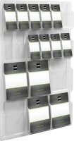 helit Wandprospekthalter transparent DIN A4, 1/3 DIN A4...