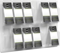 helit Wandprospekthalter transparent 1/3 DIN A4 76,6 x...