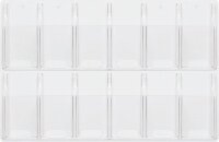 helit Wandprospekthalter transparent 1/3 DIN A4 76,6 x 5,1 x 52,0 cm, 1 St.