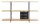 rocada Beistellregal eiche 170,0 x 36,0 x 93,0 cm, 1 St.
