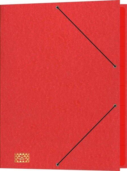 RNK-Verlag Ordnungsmappe 9 Fächer rot, 1 St.