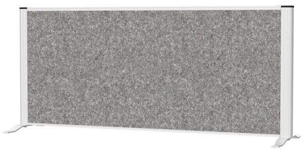 MAUL Akustik-Tischtrennwand MAULconnecto 9851295, dunkelgrau 120,0 x 50,0 cm, 1 St.