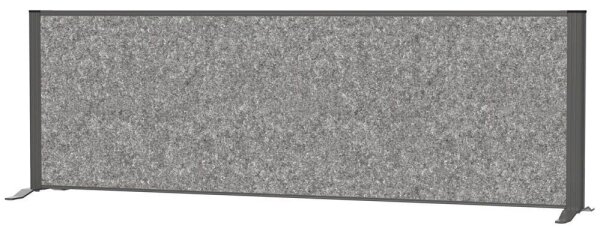 MAUL Akustik-Tischtrennwand MAULconnecto 9851689, dunkelgrau 160,0 x 50,0 cm, 1 St.