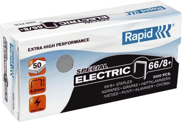 Rapid Heftklammern Super Strong 66/8+, 5.000 St.