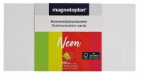 magnetoplan Moderationskarten Neon farbsortiert 20,0 x 10,0  cm, 250 St.