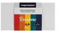 magnetoplan Moderationskarten Rainbow farbsortiert 20,0 x 10,0  cm, 250 St.