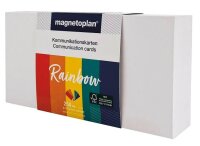 magnetoplan Moderationskarten Rainbow farbsortiert 20,0 x 10,0  cm, 250 St.