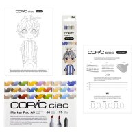 COPIC® Ciao Serene Palette Starter Layoutmarker-Set farbsortiert 1,0 + 6,0 mm, 1 Set