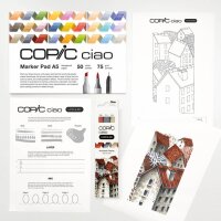 COPIC® Ciao 3D Architect Palette Starter Layoutmarker-Set farbsortiert 1,0 + 6,0 mm, 1 Set