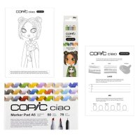 COPIC® Ciao Natural Palette Starter Layoutmarker-Set farbsortiert 1,0 + 6,0 mm, 1 Set