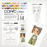 COPIC® Ciao Natural Palette Starter Layoutmarker-Set farbsortiert 1,0 + 6,0 mm, 1 Set