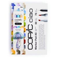 COPIC® Ciao 2D Pastel Palette Starter Layoutmarker-Set farbsortiert 1,0 + 6,0 mm, 1 Set