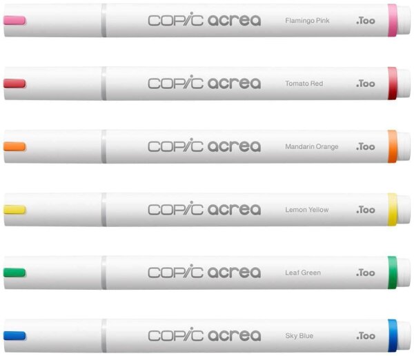 COPIC® acrea Vivid Layoutmarker-Set farbsortiert 0,8 mm, 6 St.