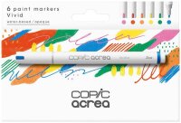 COPIC® acrea Vivid Layoutmarker-Set farbsortiert 0,8...