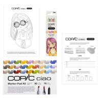 COPIC® Ciao Sunset Palette Starter Layoutmarker-Set farbsortiert 1,0 + 6,0 mm, 1 Set