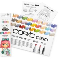 COPIC® Ciao Vibrant Palette Starter Layoutmarker-Set farbsortiert 1,0 + 6,0 mm, 1 Set