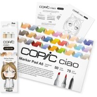 COPIC® Ciao Mellow Palette Starter Layoutmarker-Set farbsortiert 1,0 + 6,0 mm, 1 Set