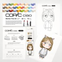 COPIC® Ciao Mellow Palette Starter Layoutmarker-Set farbsortiert 1,0 + 6,0 mm, 1 Set
