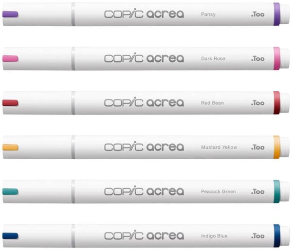 COPIC® acrea Deep Layoutmarker-Set farbsortiert 0,8 mm, 6 St.
