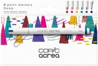 COPIC® acrea Deep Layoutmarker-Set farbsortiert 0,8...