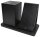deflecto Schreibtisch-Organizer mit Qi-Ladefunktion schwarz Lederimitat 21,0 x 10,5 x 14,3 cm
