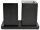 deflecto Schreibtisch-Organizer mit Qi-Ladefunktion schwarz Lederimitat 21,0 x 10,5 x 14,3 cm