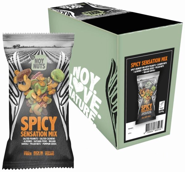 NOY NUTS SPICY SENSATION MIX  12 x 45,0 g, 12 St.