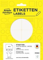 40 AVERY Zweckform Namensetiketten weiß 80,0 x 54,0...