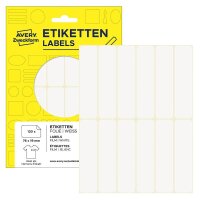 AVERY Zweckform Namensetiketten weiß 76,0 x 19,0...