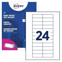 AVERY Zweckform Namensschilder mit Magnet 68,0 x 22,0 mm, 1 Set