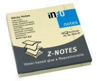 inFO Z-Faltung Haftnotizen gelb, 1 Block
