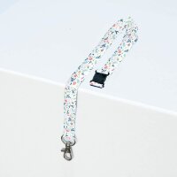 AVERY Zweckform Lanyards Floral R4828F, Textilband, weiß, 10 St.