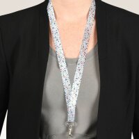 AVERY Zweckform Lanyards Floral R4828F, Textilband, weiß, 10 St.