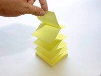 inFO Z-Faltung Haftnotizen gelb, 1 Block