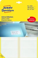 AVERY Zweckform Adressetiketten 3350 weiß 95,0 x...