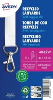 AVERY Zweckform Lanyards 4842W, Karabiner, weiß, 10...