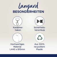 AVERY Zweckform Lanyards 4842W, Karabiner, weiß, 10 St.