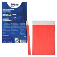 AVERY Zweckform Eintrittsbänder rot, 500 St.