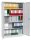 Gürkan Stahlschrank 100157 lichtgrau 4 Fachböden 120,0 x 42,0 x 195,0 cm, aufgebaut, 1 St.