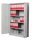 Gürkan Stahlschrank 100157 lichtgrau 4 Fachböden 120,0 x 42,0 x 195,0 cm, aufgebaut, 1 St.