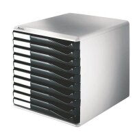 LEITZ Schubladenbox Form Set  schwarz 5281-00-95, DIN A4...