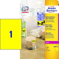 AVERY Zweckform Etiketten L6006-25 gelb 210,0 x 297,0 mm,...