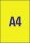 AVERY Zweckform Etiketten L6006-25 gelb 210,0 x 297,0 mm, 25 Blatt