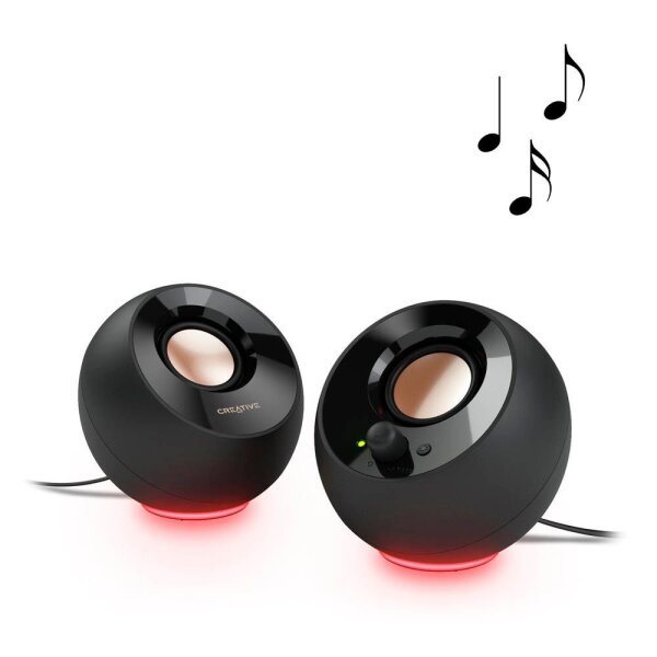 CREATIVE Pebble SE Lautsprecher schwarz  ( 51MF1725AA000 )