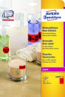 AVERY Zweckform Etiketten L6005-25 rot 210,0 x 297,0 mm,...