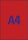 AVERY Zweckform Etiketten L6005-25 rot 210,0 x 297,0 mm, 25 Blatt