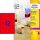 AVERY Zweckform Etiketten L7670R-25 rot 63,5 x 63,5 mm, 25 Blatt
