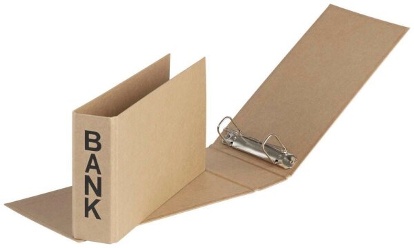 PAGNA Bankringbuch 2-Ringe braun 5,0 cm DIN A6 quer, 1 St.