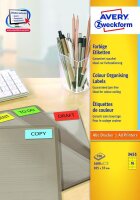 AVERY Zweckform Etiketten 3455 gelb 105,0 x 37,0 mm, 100...