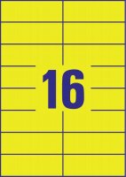 AVERY Zweckform Etiketten 3455 gelb 105,0 x 37,0 mm, 100 Blatt